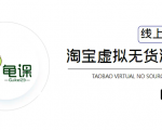 龟课·淘宝虚拟无货源电商5期,全程直播 现场实操,一步步教你轻松实现躺赚-甬战资源库