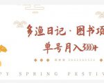 多渔日记·图书项目,无货源图书模式,纯搬运,单号月入4000+-甬战资源库