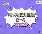 金抖云Peter《15天群爆训练营》，破解抖音玄学，群爆心法，起号方式-甬战资源库