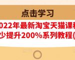 樊剑2022年最新淘宝天猫课程-转化率至少提升200%系列教程(高级)-甬战资源库