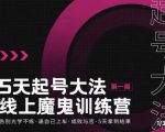 大播·五天起号魔鬼训练营，告别光学不练，逼自己上车，成败与否，5天拿到结果-甬战资源库