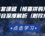 京东撸货全套课程（惊喜拼购），京东撸货项目深度解析（附软件）-甬战资源库