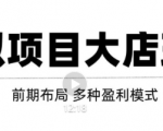 虚拟项目月入几万大店玩法分享,多店操作利润倍增(快速起店盈利)-甬战资源库