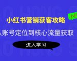 小红书营销获客攻略:从账号定位到核心流量获取,爆款笔记打造-甬战资源库