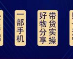 好物分享高阶实操课：0基础一部手机做好好物分享带货（24节课）-甬战资源库