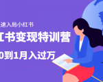 小红书变现特训营：带你快速入局小红书，从0到1月入过万-甬战资源库