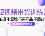 短视频带货训练营：不拍摄 不露脸 不买样品 不囤货发货 简单粗暴混剪带货（第三期）-甬战资源库