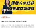 保险人小红书获客成交训练营，0基础高效玩转小红书，可复制的获客成交之路-甬战资源库
