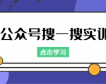 公众号搜一搜实训,收录与恢复收录、 排名优化黑科技,附送工具(价值998元)-甬战资源库