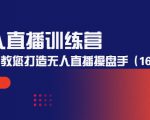 无人直播训练营:手把手教您打造无人直播操盘手(16节课时)-甬战资源库