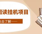全自动阅读挂机项目，号称单窗10r，全套脚本+教程，小白上手简单-甬战资源库