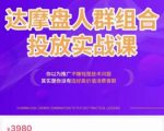 阿呆电商·达摩盘人群组合投放实战课，你以为推广不赚钱是技术问题，其实是你没有选好高价值消费客群-甬战资源库