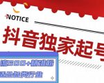 抖音独家起号，一天引流500+精准粉，适合各类行业（9节视频课）-甬战资源库