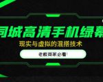同城高清手机绿幕，直播间现实与虚拟的混搭技术，老板商家必看！-甬战资源库