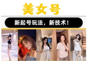 2023抖音快手短视频美女号课程制作玩法教程，美女号搬运新起号玩法，新技术（素材+教程）-甬战资源库