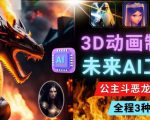 利用未来Ai工具LeiaPix，静态图转换3D动画，Lexica和Chat GPT制作精彩视频-甬战资源库