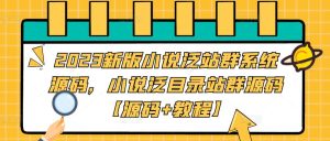 2023新版小说泛站群系统源码，小说泛目录站群源码【源码+教程】-甬战资源库