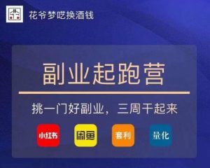 花爷-副业起跑营第2期，挑一门好副业，三周干起来（闲鱼｜小红书｜量化｜套利）-甬战资源库