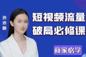 2023最新透糖短视频流量破局必修课——商家必学-甬战资源库