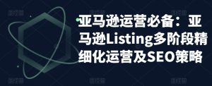 亚马逊运营必备:亚马逊Listing多阶段精细化运营及SEO策略-甬战资源库