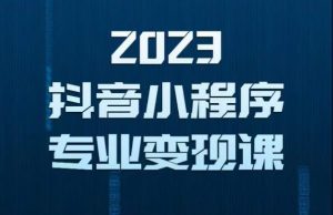 2023年抖音小程序变现保姆级教程,0粉丝新号,无需实名,3天起号,第1条视频就有收入-甬战资源库