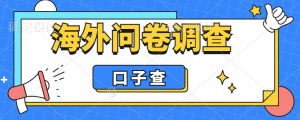 外面收费5000+海外问卷调查口子查项目,认真做单机一天200+【揭秘】-甬战资源库