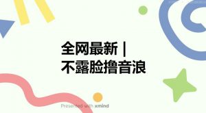 全网最新不露脸撸音浪,跑通自动化成交闭环,实现出单+收徒收益最大化【揭秘】-甬战资源库