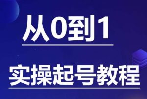 石野·小白起号实操教程，​掌握各种起号的玩法技术，了解流量的核心-甬战资源库