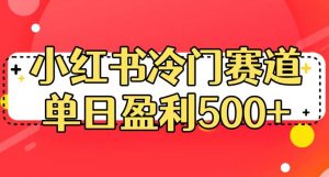 小红书冷门赛道,单日盈利500+【揭秘】-甬战资源库