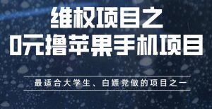 维权项目之0元撸苹果手机项目，最适合大学生、白嫖党做的项目之一【揭秘】-甬战资源库