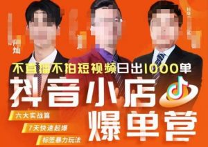 推易·抖店精细化运营，7月份线上直播课商品卡自然流推荐流，起店高阶等玩法-甬战资源库