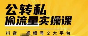 群响公转私偷流量实操课,致力于拥有更多自持,持续,稳定,精准的私域流量!-甬战资源库