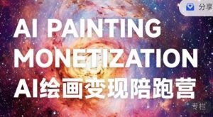 蛮驴·AI绘画变现陪跑营,快速产出可商业变现的图-甬战资源库