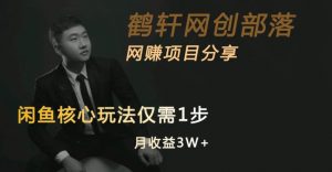 闲鱼核心玩法不卖货也能1年变现20W，玩法简单-甬战资源库