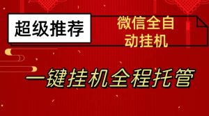 最新微信挂机躺赚项目，每天日入20—50，微信越多收入越多【揭秘】-甬战资源库