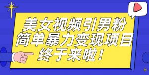 价值3980的男粉暴力引流变现项目，一部手机简单操作，新手小白轻松上手，每日收益500+【揭秘】-甬战资源库
