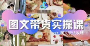 图文带货实操课,图文玩法攻略玩法-甬战资源库
