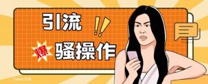 最新引流骚操作，单账号日引50-100，简单粗暴，适合于小白各行各业都可以进行操作，精准粉丝加到爆-甬战资源库