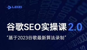 雷子·谷歌SEO 2.0实战课，独立站询盘自由必备，基于2023谷歌最新算法录制-甬战资源库