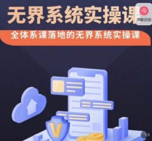 老衲·无界系统实操课，全体系落地无界改版后选择、出价、高投产做付费引流-甬战资源库