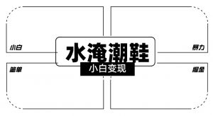 2024全新冷门水淹潮鞋无人直播玩法，小白也能轻松上手，打爆私域流量，轻松实现变现【揭秘】-甬战资源库