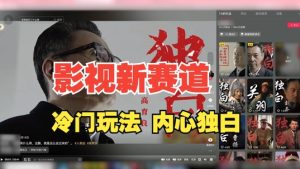最新影视解说玩法，人物独白，30天涨粉24万+，全流程拆解【揭秘】-甬战资源库