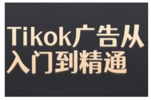 Tiktok Ads实操教程,Tiktok广告从入门到精通-甬战资源库