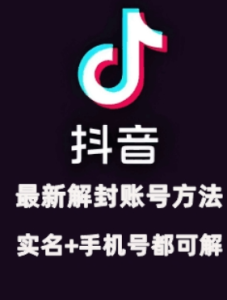 2024年11月抖音最新解封账号方法+解实名 自己真实实操已解2个号-甬战资源库