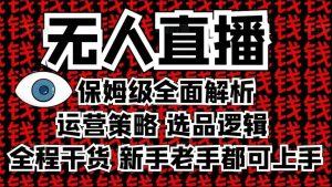 2025无人直播这么做就对了，保姆级全面解析，全程干货，新手老手都可上手-甬战资源库