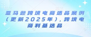亚马逊跨境电商选品案例(更新2025年2月)，跨境电商利基选品-甬战资源库