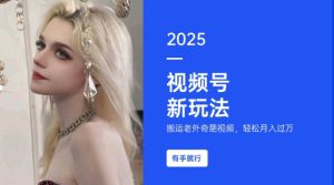 搬运老外奇葩视频,撸视频号分成计划收益,每天只需一小时,新手小白轻松月入过W-甬战资源库