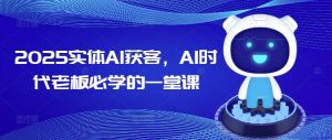 2025实体AI获客,AI时代老板必学的一堂课-甬战资源库