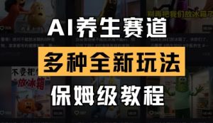 AI养生赛道，多种全新玩法，保姆级教程拆解-甬战资源库