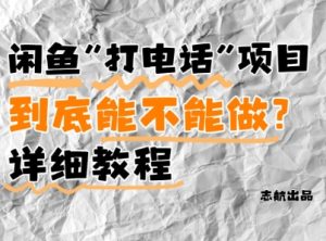 闲鱼新风口！手把手教你靠’打电话’月入5K+(附避坑指南)小白看完立马上手！-甬战资源库